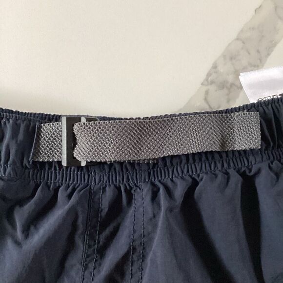 Columbia Mens Sz 2XL Nylon Shorts Navy Elastic Waist Belt Mesh Lining Fishing - Picture 3 of 9